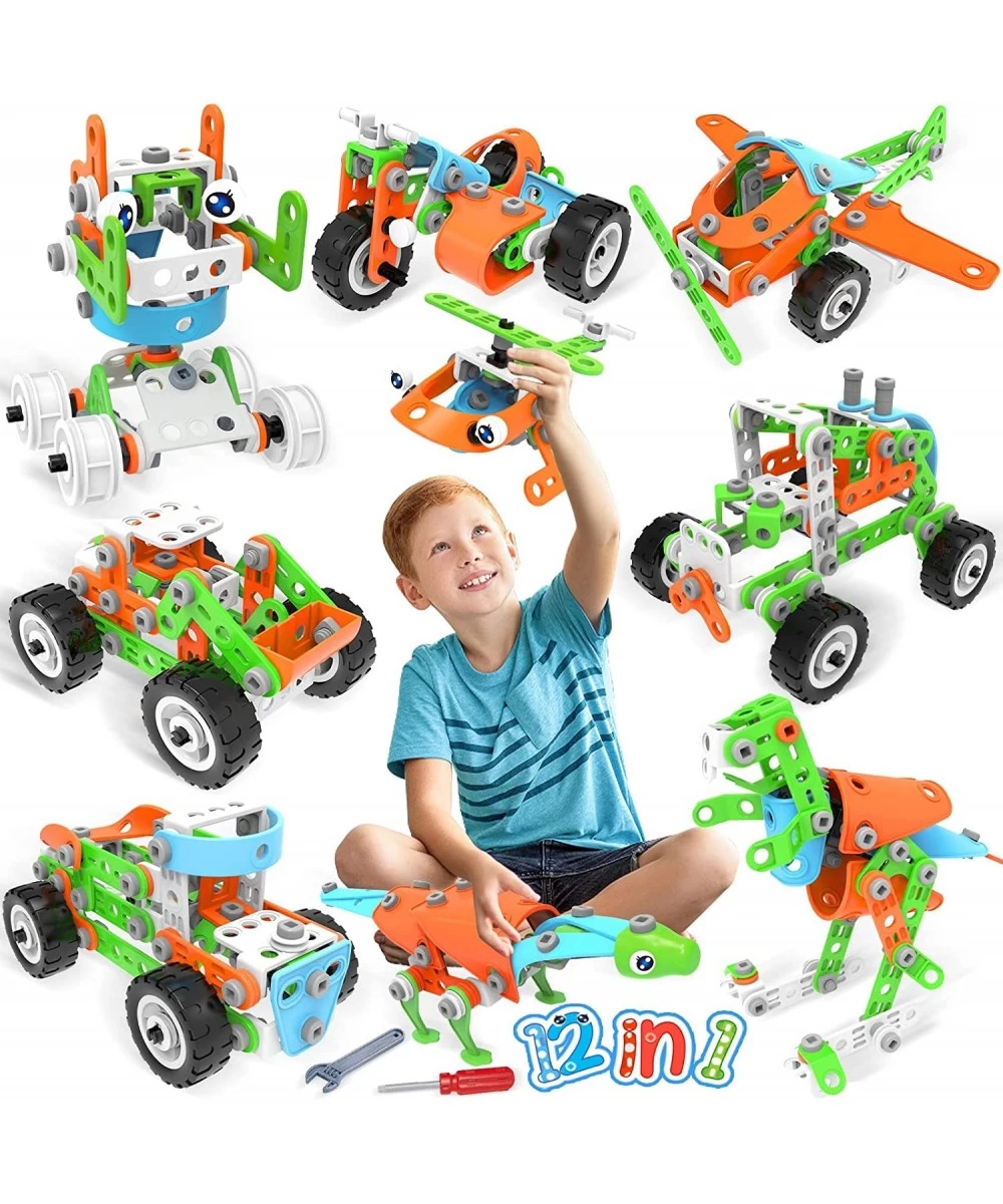 Building Blocks STEM Toys - 240 PCS Building Toy Kit 12-in-1 Educational Construction Set Creative Activities Games Learning ...