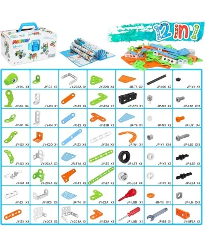 Building Blocks STEM Toys - 240 PCS Building Toy Kit 12-in-1 Educational Construction Set Creative Activities Games Learning ...