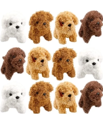 12 Pack Mini Teddy Dog Plush Stuffed Puppy Dog Animal Toy for Pendant Keychain Baby Shower Birthday Carnival Prizes Bag Fille...