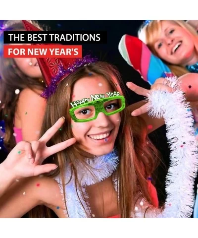 Set of 4 LED Light Up Happy New Year's Glasses $43.94 Kids' Party Favor Sets