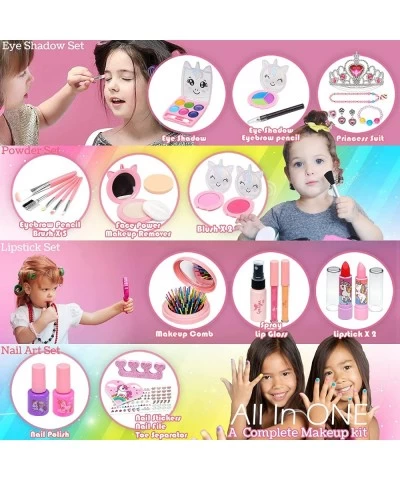 Kids Makeup Kit for Girl - Kids Makeup Kit Toys for Girls Washable Makeup Set Little Girls Child Play Real Girl Makeup Toys N...