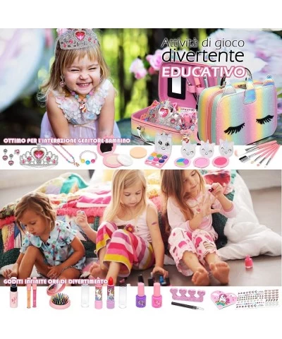 Kids Makeup Kit for Girl - Kids Makeup Kit Toys for Girls Washable Makeup Set Little Girls Child Play Real Girl Makeup Toys N...