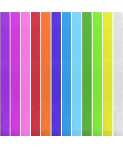 12 Rolls Party Streamers Rainbow Crepe Paper Streamer for Party Backdrop Decorations 82 Feet Per Volume $18.97 Kids' Party De...