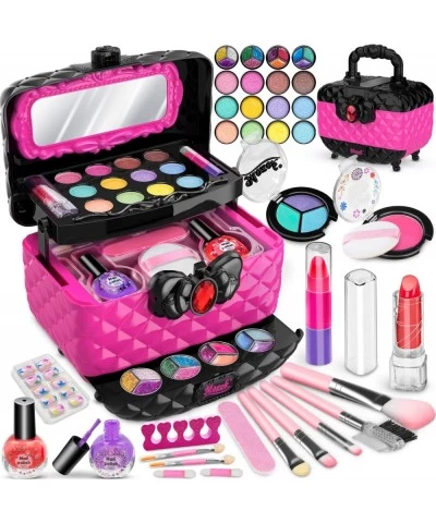 44 Pcs Kids Makeup Kit for Girls Real Play Make Up Set Toys for 3 4 5 6 7 8 9 10 Years Old Girls Washable Pretend Dress Up Be...