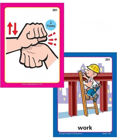 Super Duper Publications| 400 American Sign Language (ASL) Flash Cards Fun Deck | Educational Learning Resource for Children ...