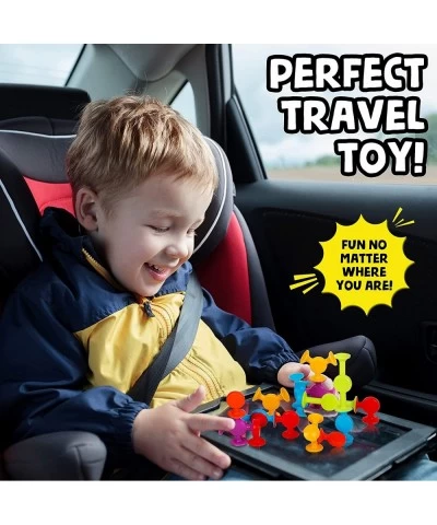 Suction Bath Toys 24pcs | Connect Build Create | No Mold Bath Toy | Hours of Fun & Creativity | Stimulating & Addictive Senso...