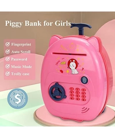 Piggy Bank ATM Piggy Bank for Real Money Auto Scroll Paper Money Saving Box Coin Bank with Safe Password Best Gifts for Girls...