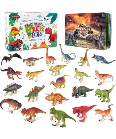 Dinosaur Toys for Kids 22pcs Dinosaurs with Dinosaur Book Play mat and Storage Box Gift for Toddler boy Toys Ages 3+ $20.73 P...