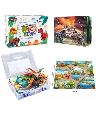 Dinosaur Toys for Kids 22pcs Dinosaurs with Dinosaur Book Play mat and Storage Box Gift for Toddler boy Toys Ages 3+ $20.73 P...