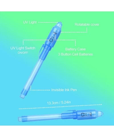 Invisible Ink Pen 28Pcs Invisible Disappearing Ink Pen with uv Light Fun Activity Entertainment for Secret Message Spy Pen $3...