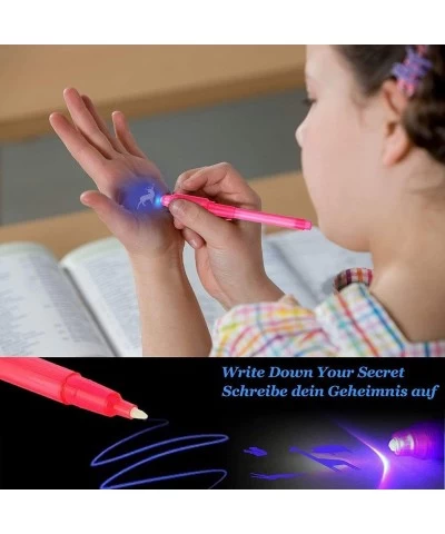 Invisible Ink Pen 28Pcs Invisible Disappearing Ink Pen with uv Light Fun Activity Entertainment for Secret Message Spy Pen $3...