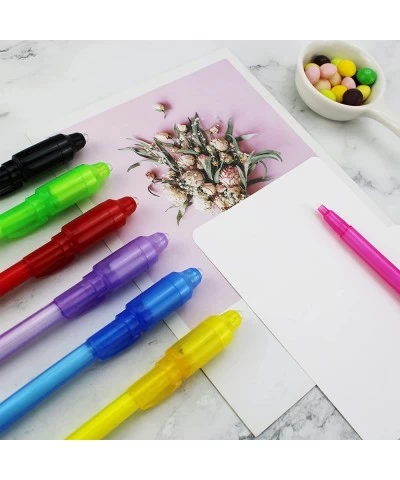 Invisible Ink Pen 28Pcs Invisible Disappearing Ink Pen with uv Light Fun Activity Entertainment for Secret Message Spy Pen $3...