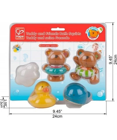 Teddy & Friends Bath Squirts |Multi Color Little Fun Splashers Educational Bath Toy for Kids 0 Months+ $45.60 Bathtub Toys