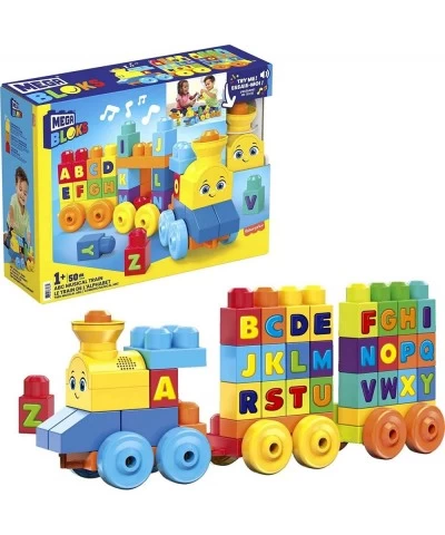 Bloks First Builders ABC Musical Train with Big Building Blocks Building Toys for Toddlers (50 Pieces) $35.25 Early Developme...