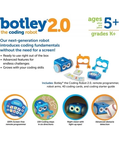 Botley the Coding Robot 2.0 - 46 pieces Ages 5+ Coding Robot for Kids STEM Toys Programming for Kids Electronic Learning for ...