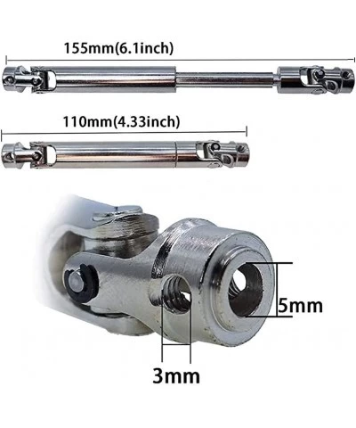 Steel Centre Drive Shaft Dogbone Stainless 110-155mm for RC RC 4WD D90 SCX10 SCX0016 RC Car Upgrade Part (2PCS) $29.99 Toy Ve...