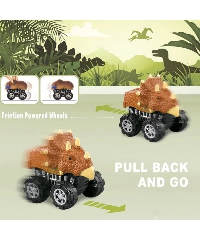 Kids Dinosaur Toys 8 Dinosaur Monster Trucks and 6 Small Dinosaur Toy Figures Dinosaur Toy Pull Back Cars Vehicle Set for Tod...