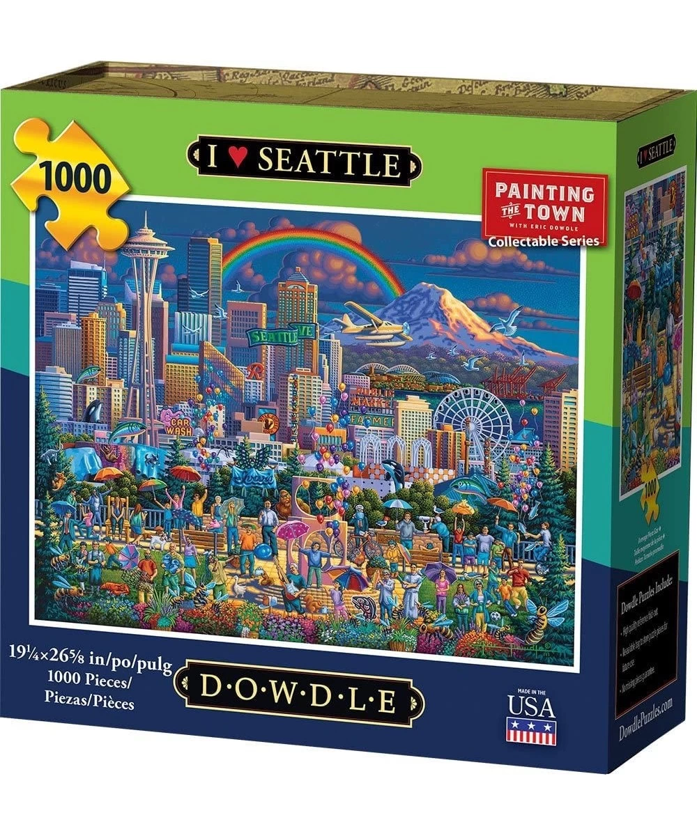 Dowdle Jigsaw Puzzle - I Love Seattle - 1000 Piece $42.22 Jigsaw Puzzles