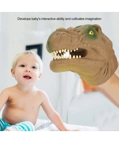 Dinosaur Hand Puppet Soft Plastic Dinosaur Toys Dinosaur Head Hand Puppet Toy Kids Parents Interactive Stories Role Play Inte...