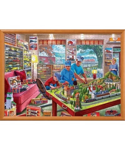 1000 Piece Jigsaw Puzzle for Adults Family Or Kids - The Boy's Playroom - 19.25"x26.75 $29.00 Jigsaw Puzzles