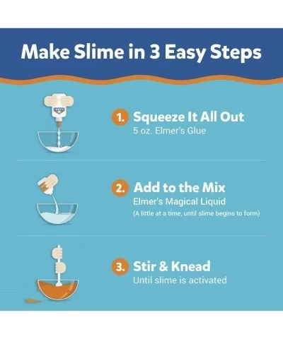 Elmer’s Confetti Slime Kit | Slime Supplies Include Metallic Glue Clear Glue Confetti Magical Liquid Slime Activator 4 Count ...