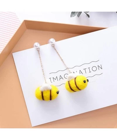 12 Piece Wool Felt Bees Cute Bee Craft Ball Supplies for Baby Shower Children Party Nursery Tent Home Decoration DIY Crafts T...