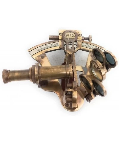 Marine Sextant | Vintage Navigation Instruments Antique Astrolabe | Ship Captain Nautical Brass Sextant Gift Box $65.99 Child...