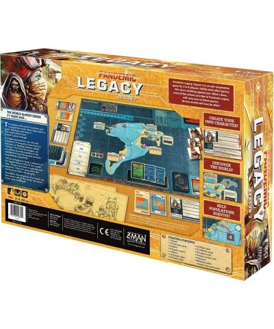 Pandemic Legacy Season 2 Yellow Edition Board Game | Board Game for Adults and Family | Cooperative Board Game | Ages 13+ | 2...