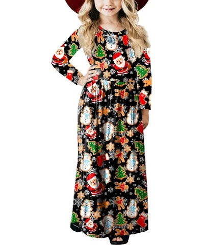 Girls Floor Length Maxi Dress with Pockets 5-14 Years $32.74 Kids' Costumes