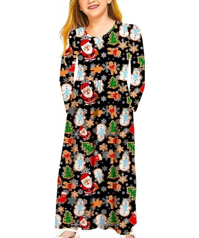 Girls Floor Length Maxi Dress with Pockets 5-14 Years $32.74 Kids' Costumes