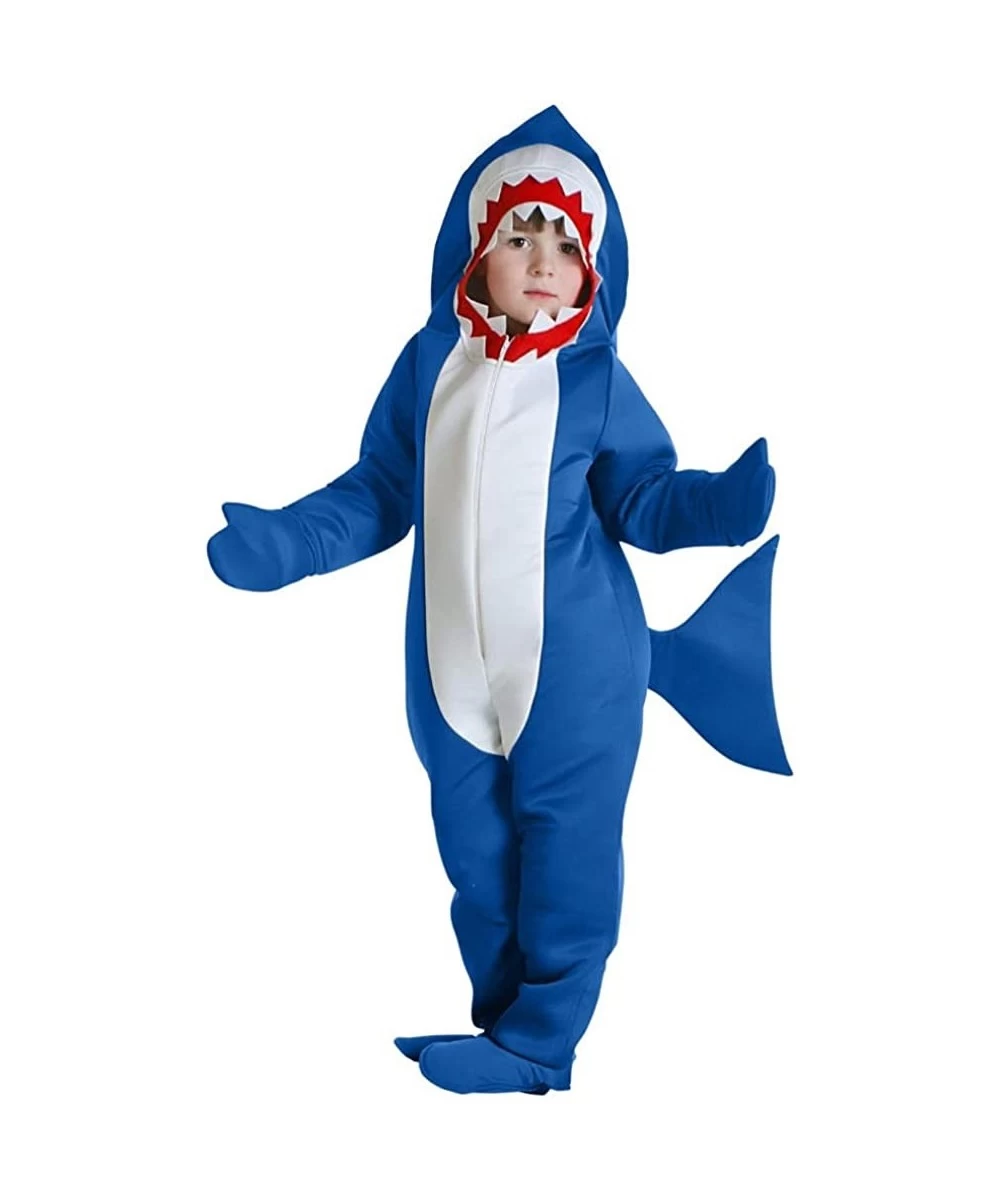 Kids Shark Cute Animal Costume One Piece Halloween Carnival Party Sea Creature Cosplay Costume $55.22 Kids' Costumes