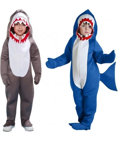 Kids Shark Cute Animal Costume One Piece Halloween Carnival Party Sea Creature Cosplay Costume $55.22 Kids' Costumes