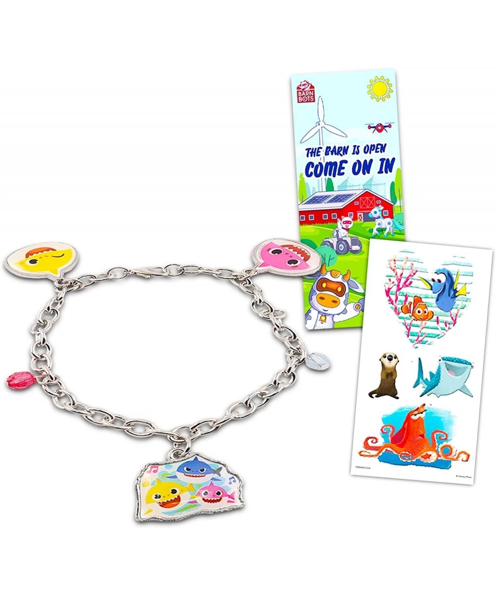 Bracelet Set - Baby Shark Jewelry For Girls Bundle with Charm Bracelet Finding Dory Stickers & More (Baby Shark Accessories) ...