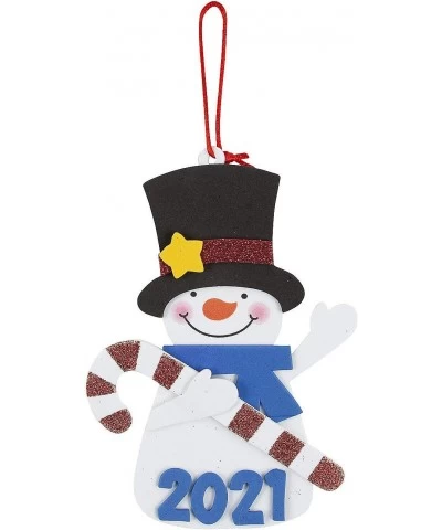 2021 Dated Snowman Christmas Ornament Craft Kits - Makes 12 - Christmas Holiday Crafts for Kids $31.82 Kids' Drawing & Writin...