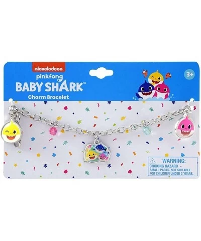 Bracelet Set - Baby Shark Jewelry For Girls Bundle with Charm Bracelet Finding Dory Stickers & More (Baby Shark Accessories) ...