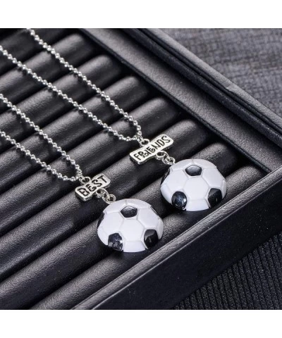 Best Friend Necklaces Set Teen Girls BFF Soccer Pendant Friendship Jewelry Gifts for 2 $18.20 Kids' Dress-Up Accessories