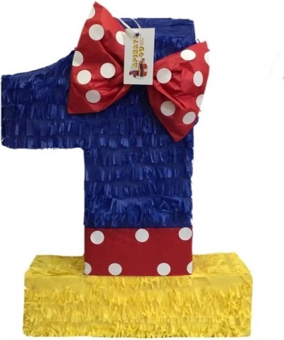 Large 20" Multi-Color Number One Pinata Princess Theme First BIrthday Party Supplies Decoration $64.59 Piñatas