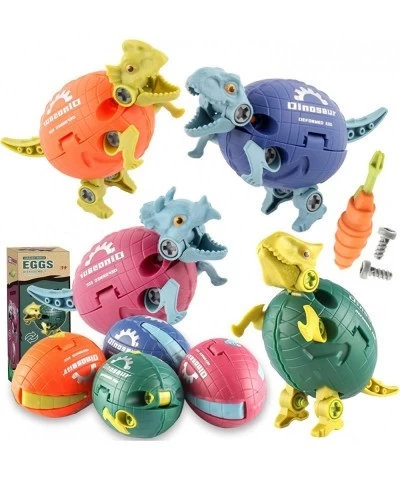 Take Apart Dinosaur Eggs Toys DIY STEM Dinosaur Building Toys for Kids 3-7 Transformer Dinosaur Toys with Tyrannosaurus Trice...