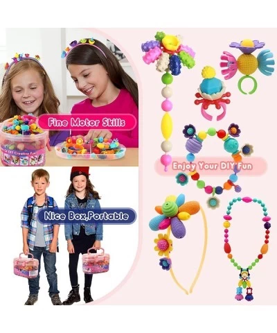 Pop Beads Bracelet Making Kit for Girls Art and Craft Toys Gift DIY Bracelets Necklace Hairband and Rings Creativity Set for ...