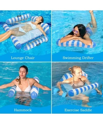 Pool Float Hammock & Water Hammock Lounges Pool Floats to Detachable Multi-Purpose Inflatable Pool Floats for Adults for Pool...