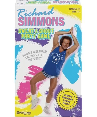 Richard Simmons: Sweat & Shout Party Game - The Show Off Your Moves & Shimmy Off The Pounds Game $33.92 Board Games