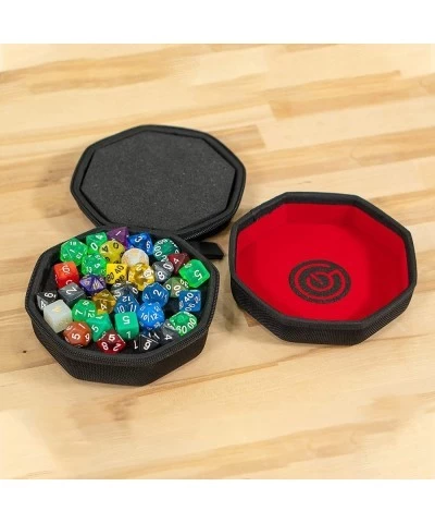 Protective Dice Case (Black) & Nesting Dice Tray with Folding Dice Tower for Boardgames and RPG's! $65.54 Game Accessories