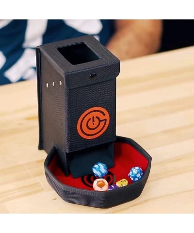 Protective Dice Case (Black) & Nesting Dice Tray with Folding Dice Tower for Boardgames and RPG's! $65.54 Game Accessories