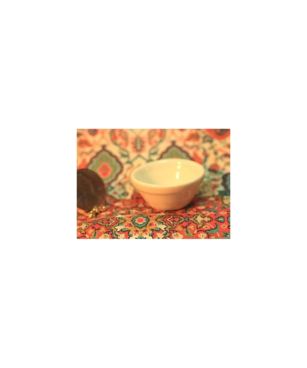 "Stoneware Look Mixing Bowl in Creme $17.31 Dollhouse Accessories