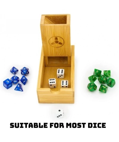 Bamboo Dice Tower - Premium Dice Rolling Tower and Tray for RPGs and Board Games $34.79 Game Accessories