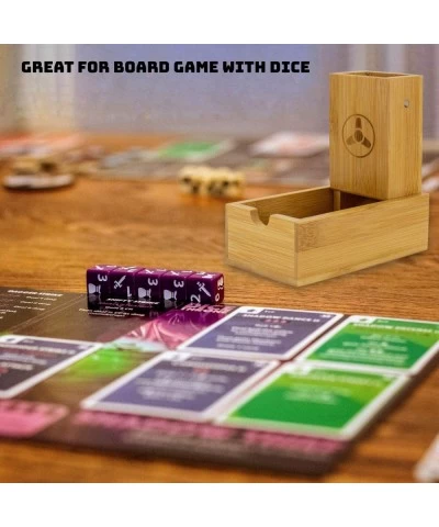 Bamboo Dice Tower - Premium Dice Rolling Tower and Tray for RPGs and Board Games $34.79 Game Accessories