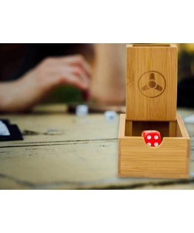 Bamboo Dice Tower - Premium Dice Rolling Tower and Tray for RPGs and Board Games $34.79 Game Accessories