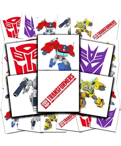 Transformers Tattoos Party Favors Bundle ~ 70+ Pre-Cut Individual 2" x 2" Transformers Temporary Tattoos for Kids Boys Girls ...