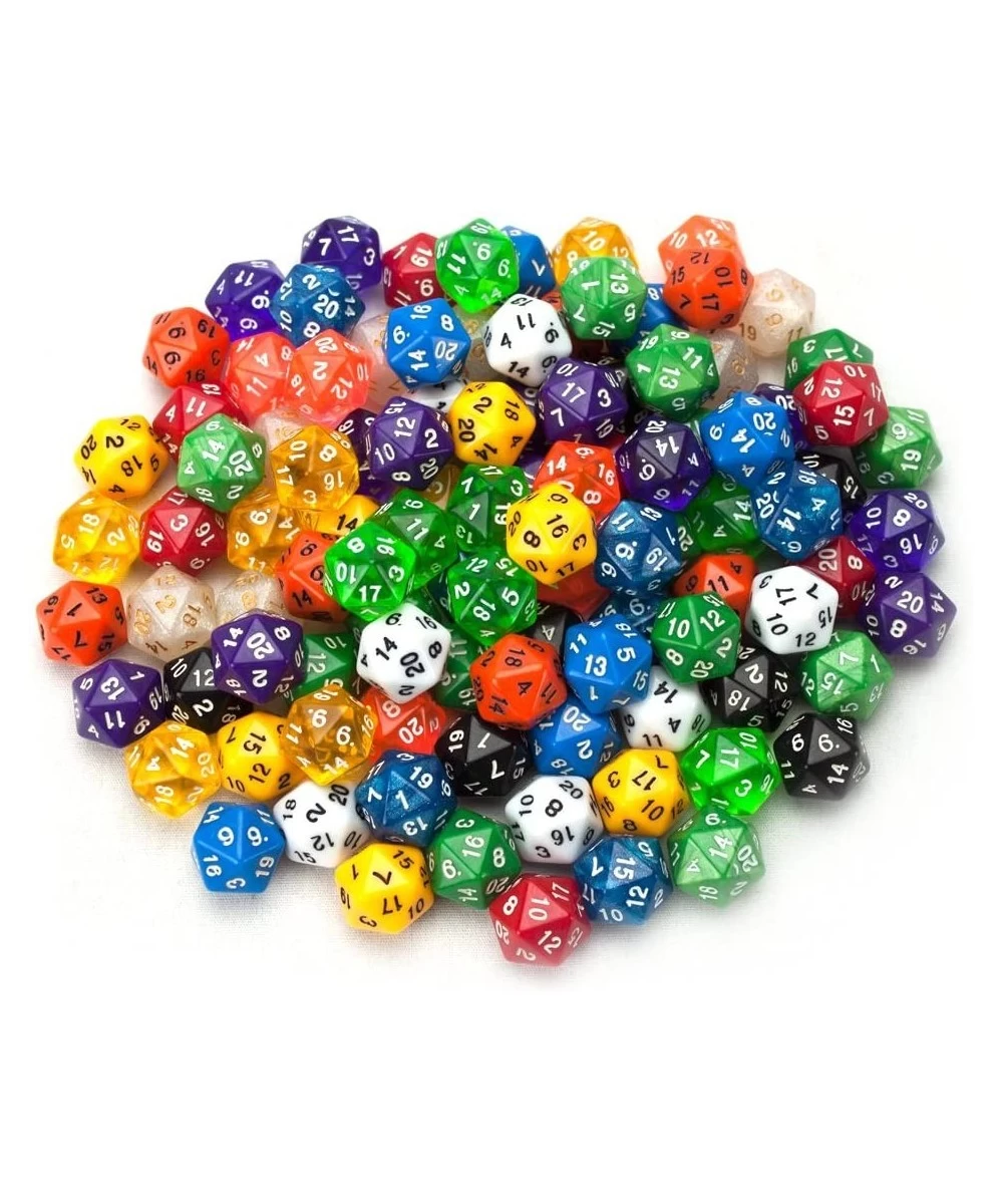 Polyhedral RPG Dice from D4 to D20| Role Playing Game Dice| D&D Dice in Random Colors| D20 Polyhedral - 100 Pack $51.71 Game ...