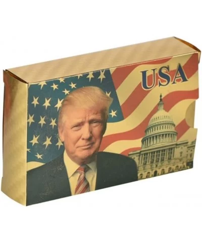 Donald Trump Playing Cards - Gold Playing Cards Deck of Waterproof Poker Cards for Game for Table Games Good Trump Gift for M...